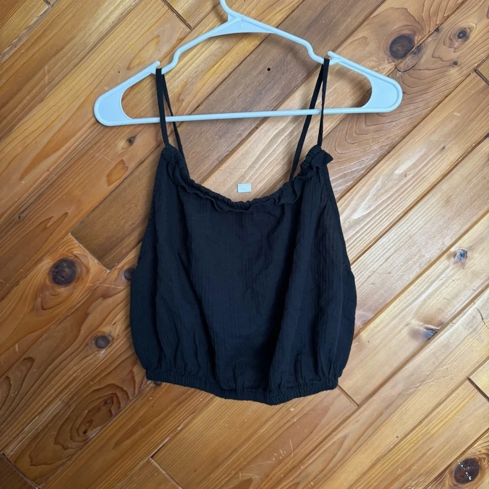 J. Crew Black Camisole Top Size Medium